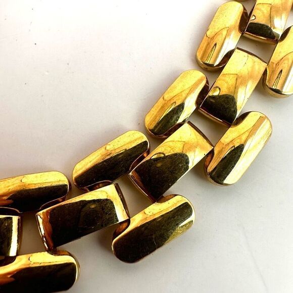 Gold tone link necklace - Picture 5 of 8